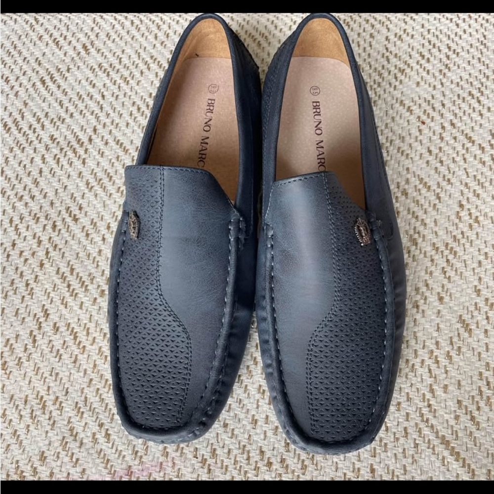 Bruno Marc Men's Navy Loafers